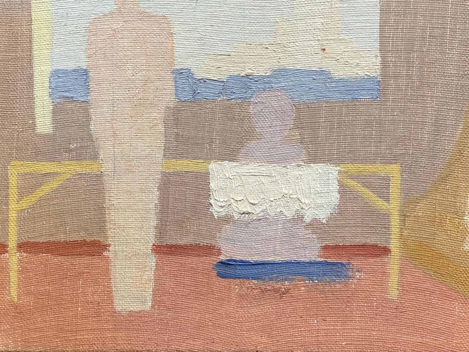Unknowngenevieve Zondervan French Surrealist Oil Painting Interior Roomcirca 1960s photo 483.0