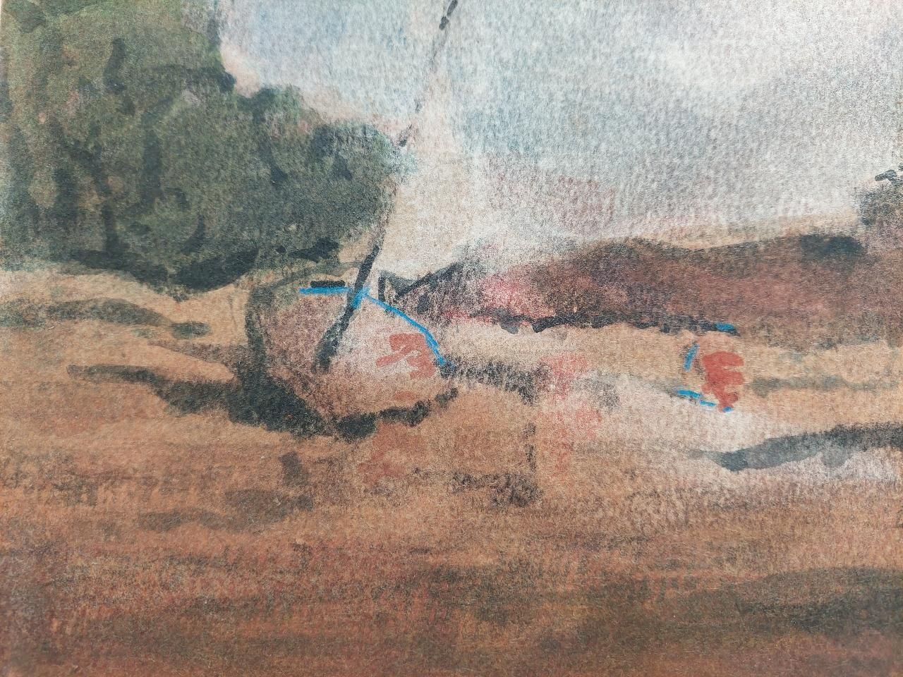 photo furniture Maurice Mazeiliefrench Modernist Cubist Painting Boat Pulled Up On The Shore20th Century