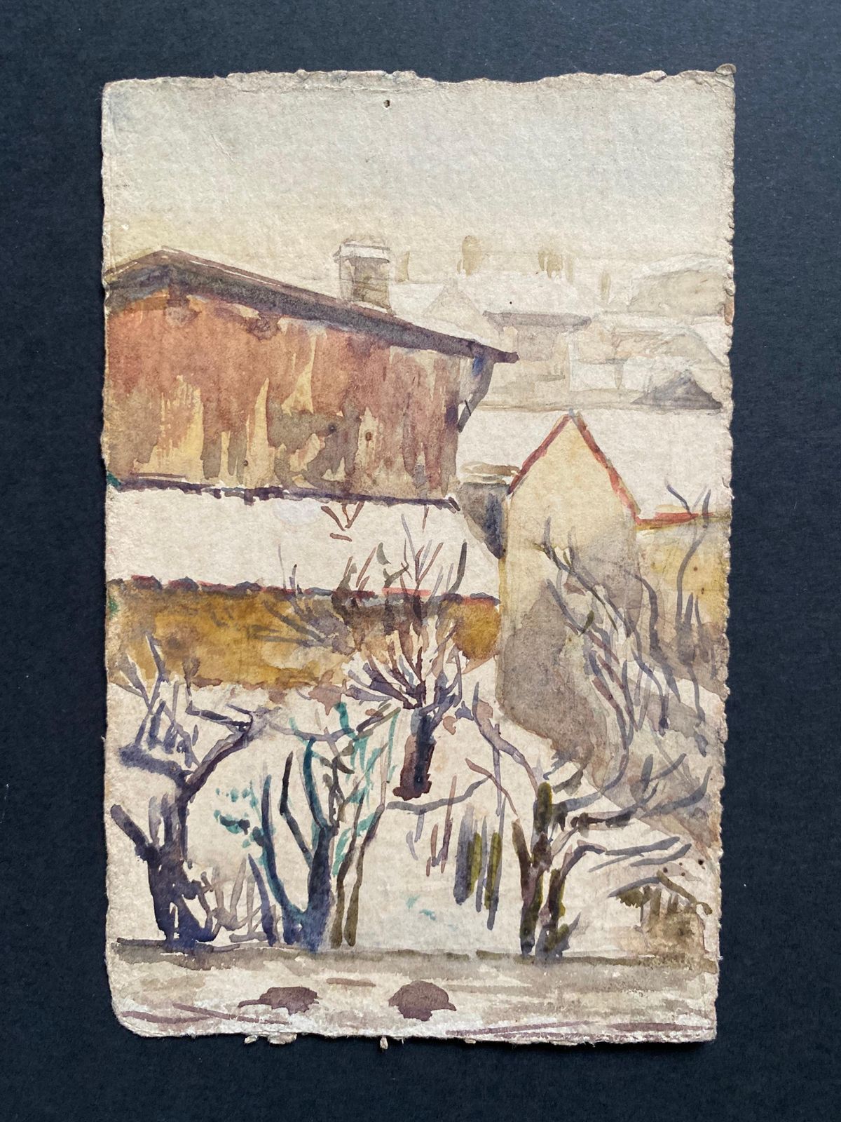 Unknownearly 1900's French Impressionist Signed Landscape Watercolours Marie Carreaucirca 1900s photo furniture