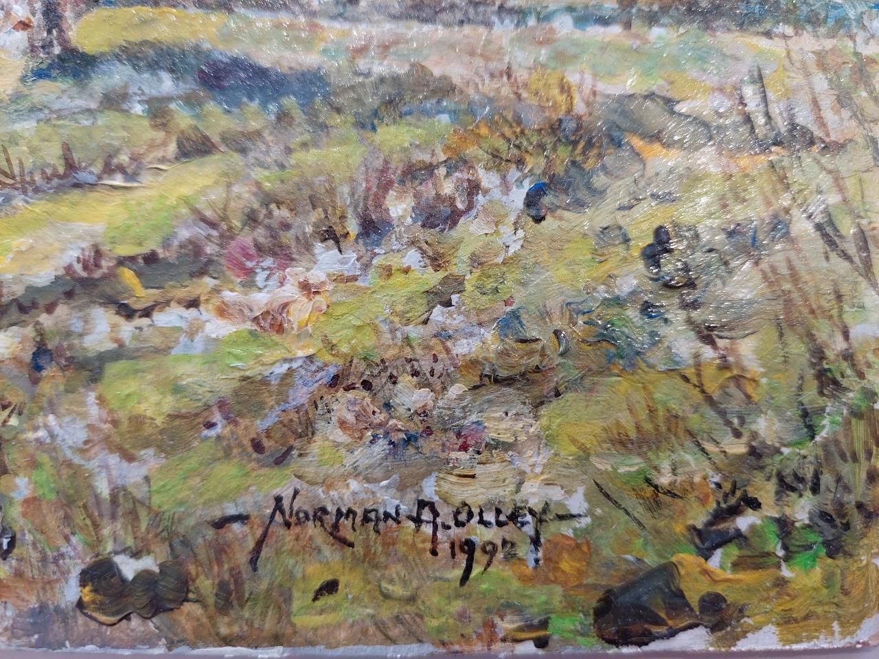 English  Schooltraditional English Painting Boys Fishing Near Upnor In Kent20th Century photo vinterior