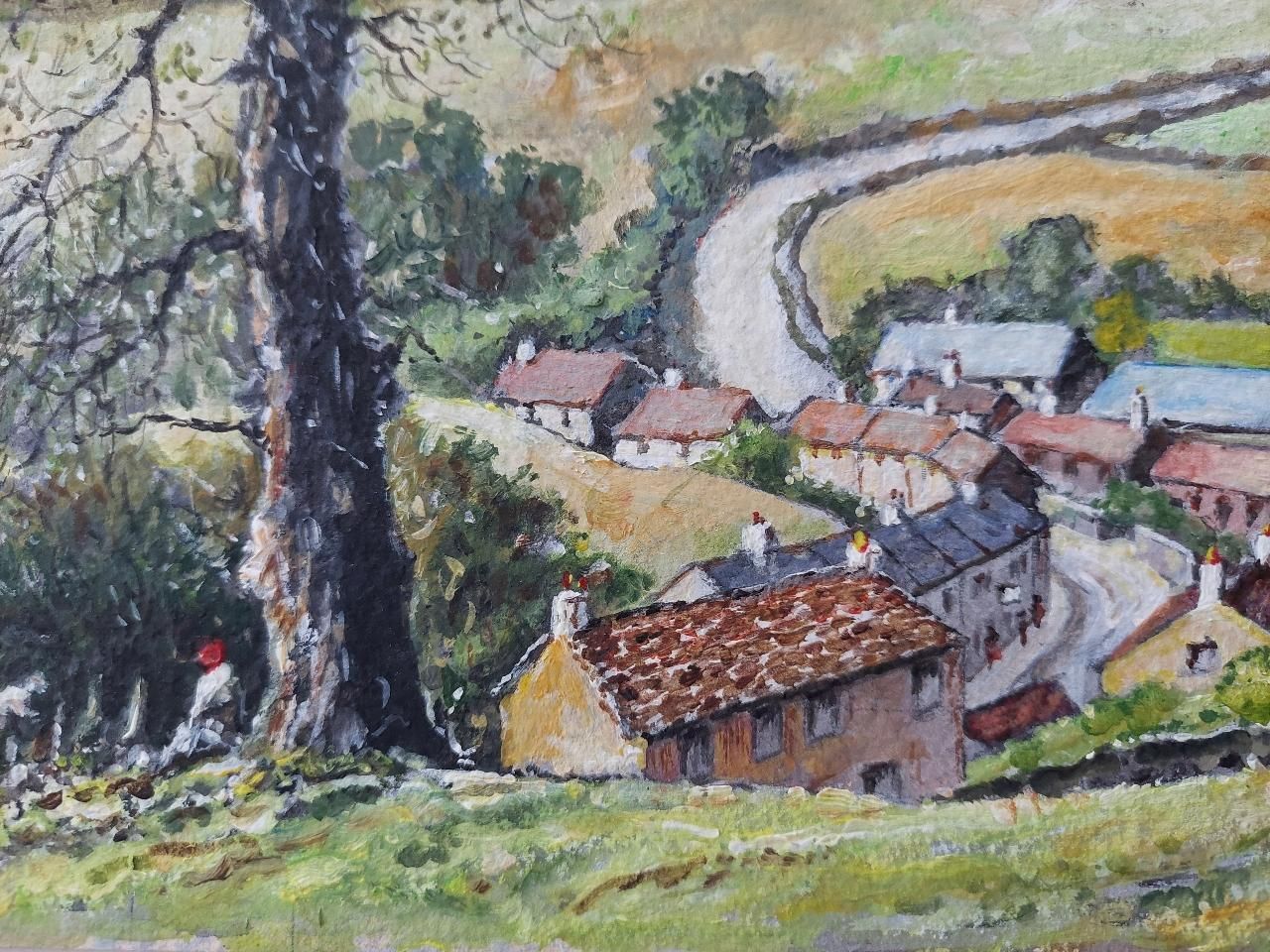 English  Schooltraditional English Painting Landscape At Goose Eye Farm Braithwaite Yorkshire20th Century photo buy