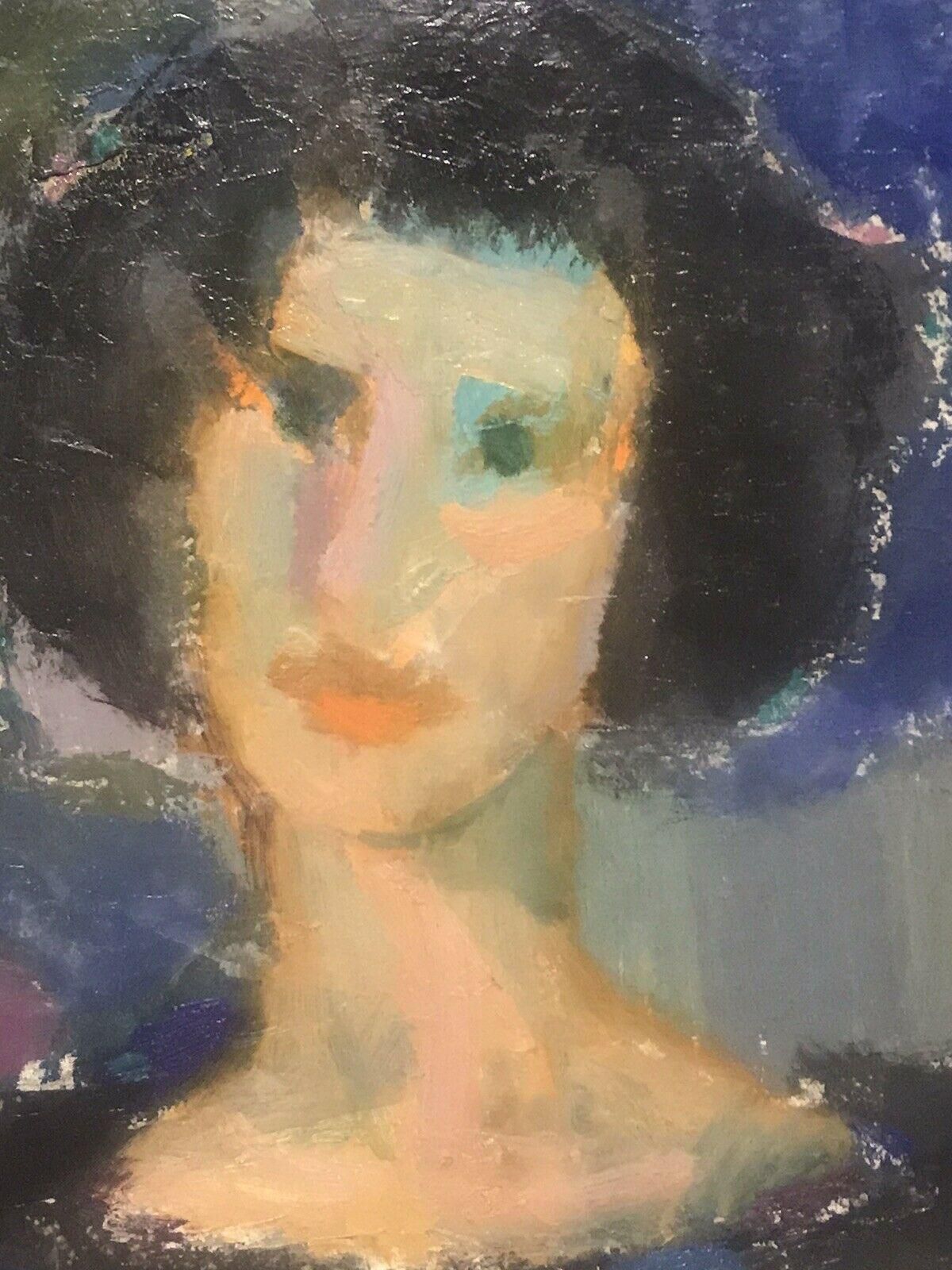 Akos Biroakos Biro French Expressionist Oil, Portrait Of Womancirca 1950s photo buy