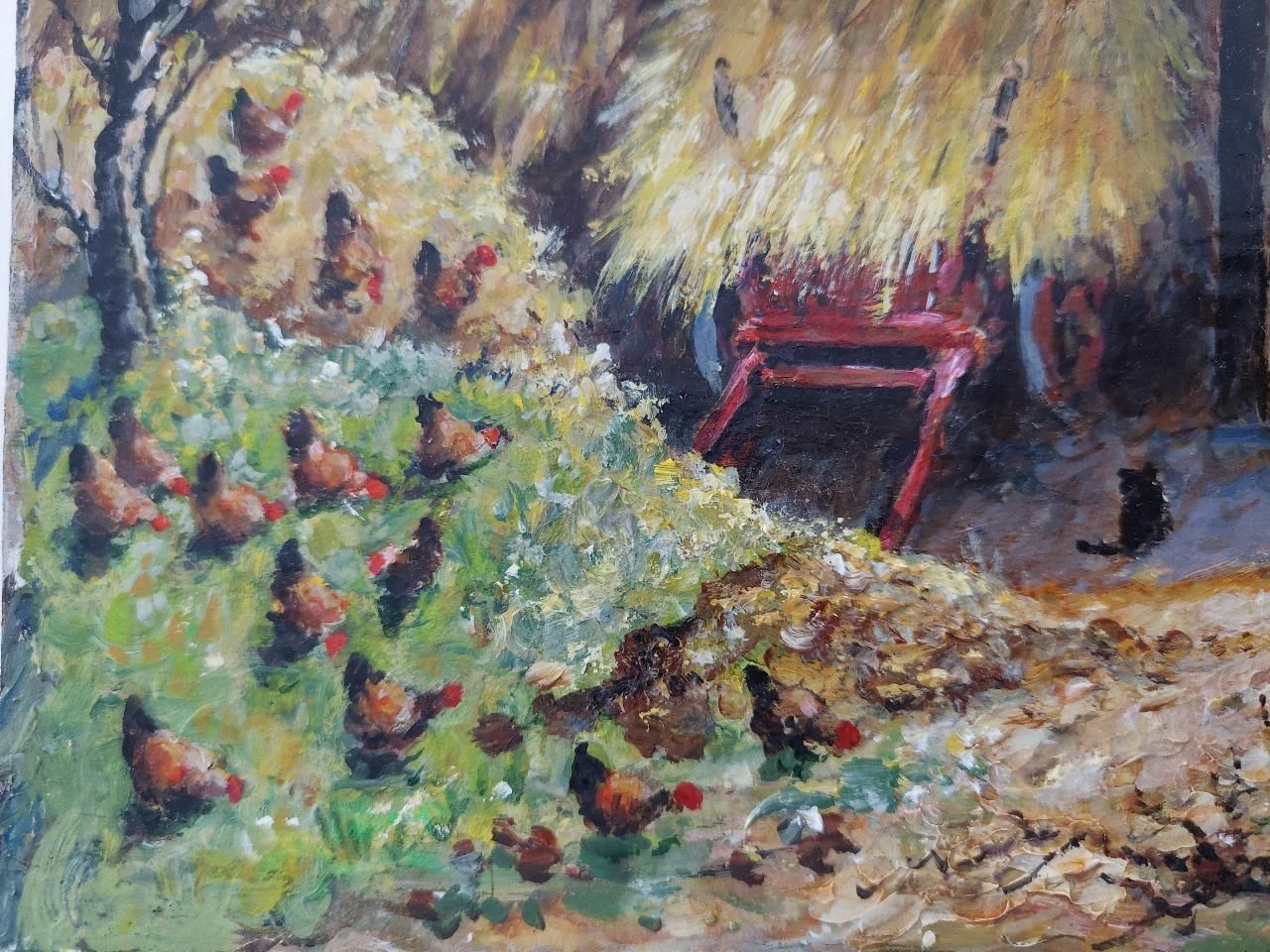 photo furniture English  Schooltraditional English Painting Cornish Haybarn On Farm Near Launceston, Cornwall20th Century