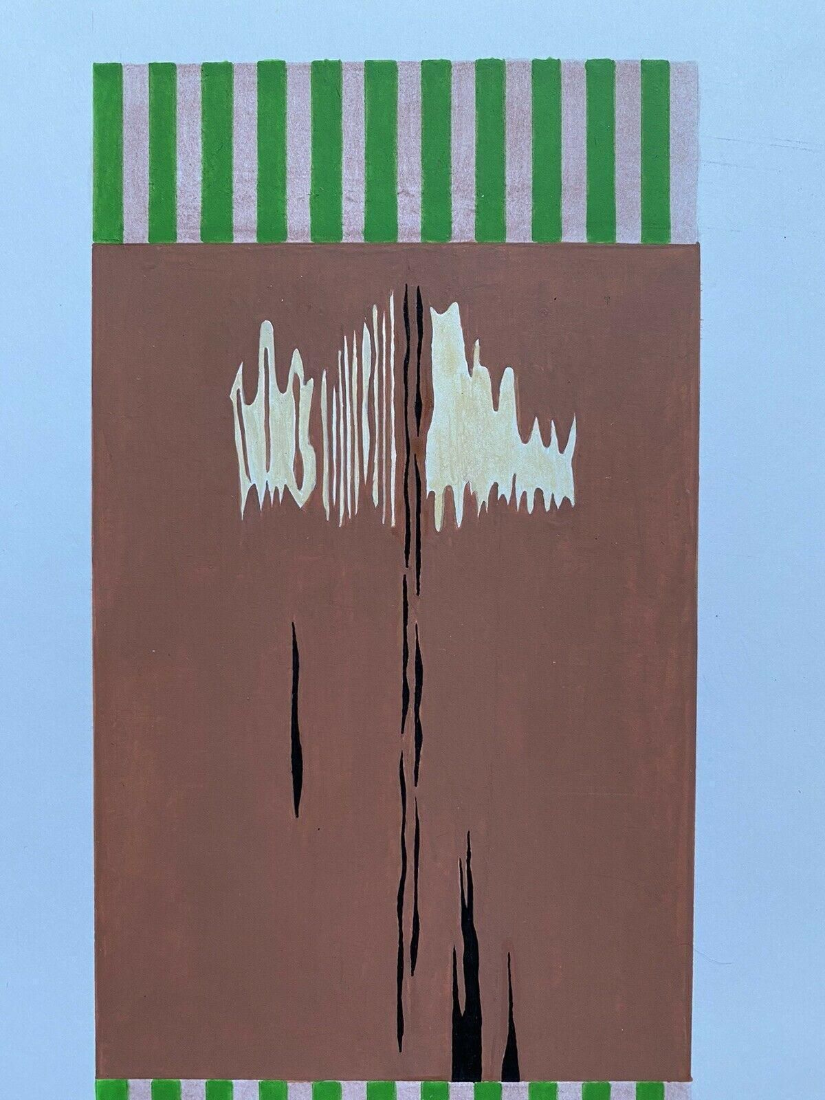 Unknownarlette Martin 1980's French Geometric Abstract Painting, Signed20th Century photo furniture