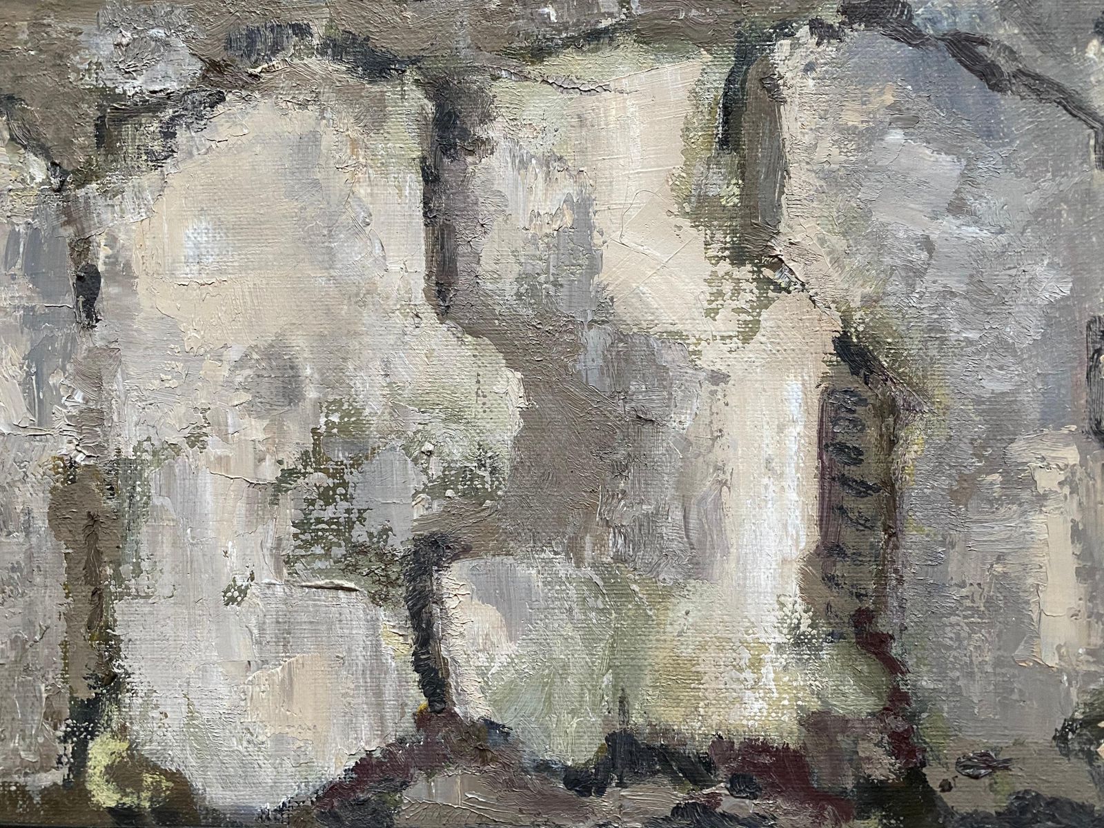Unknownyvette Dubois Habasque French Cubist Abstract Paintingcirca 2000s photo furniture