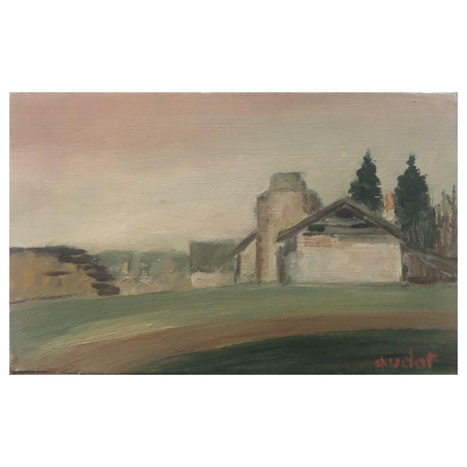 Unknownfernand Audet Signed French Post Impressionist Oil   Provencemid 20th Century