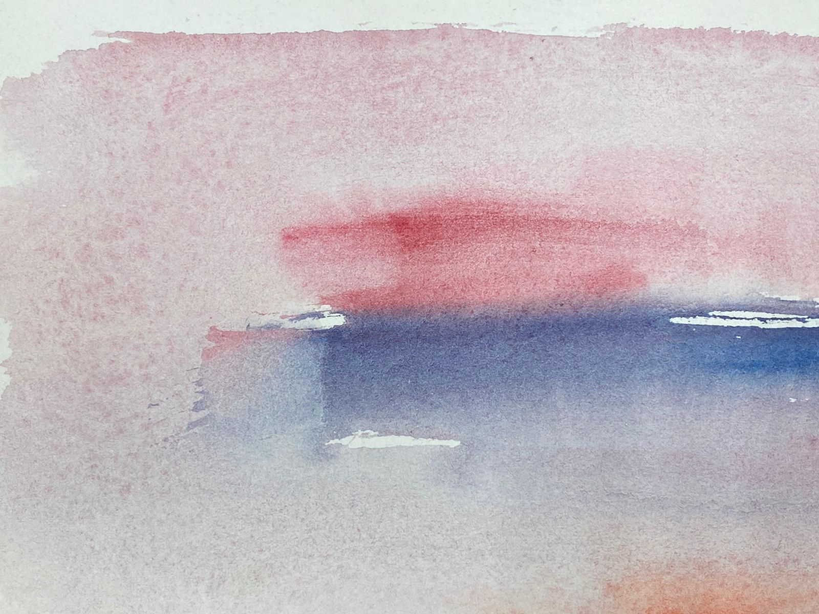 Akos Birocolourful Abstract Sunset Sky, French Expressionist Original Paintingcirca 1980s photo 382.0