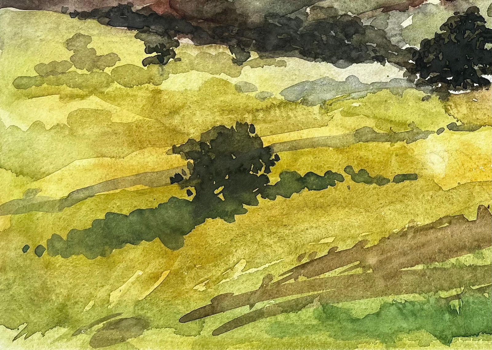 Anthony Herbertcwm Pennant North Wales Watercolour Landscape By Tony Herbert 19741974 photo 326.0