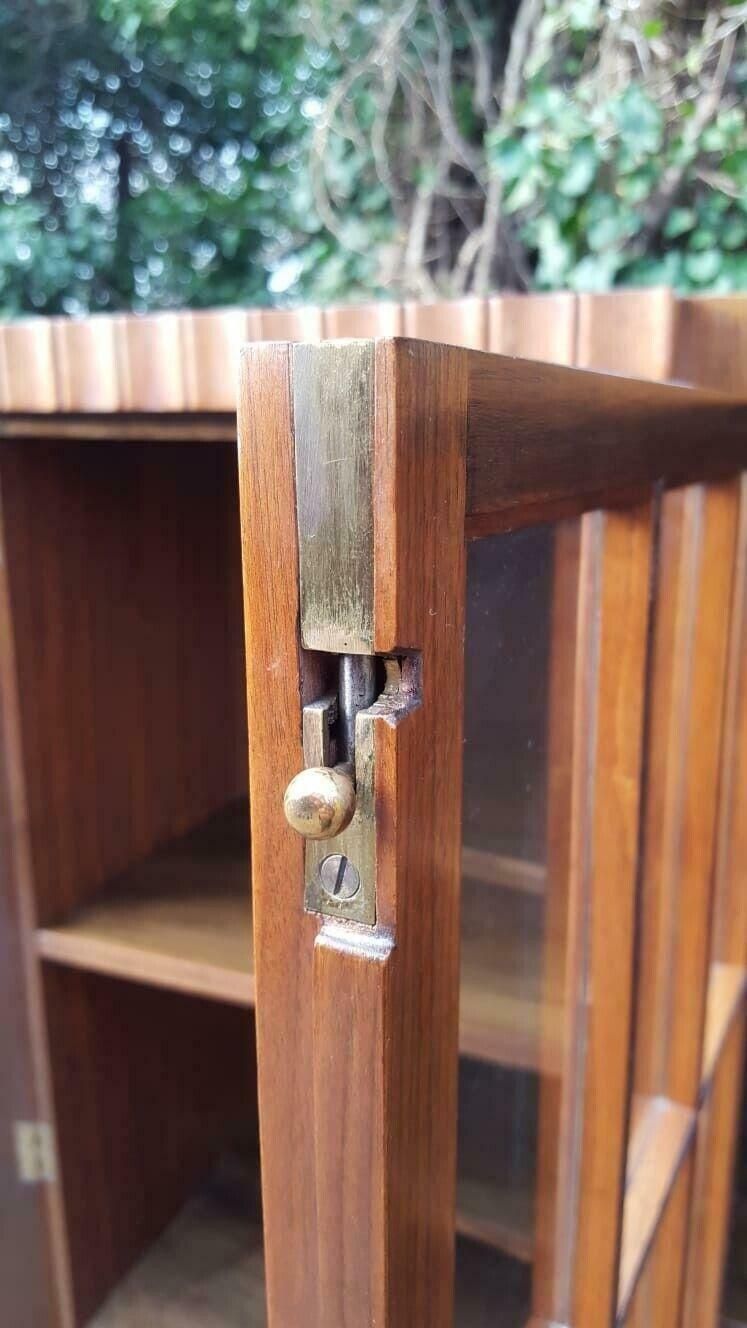 Stunning Large Art Deco Walnut & Sycamore Bookcase Epstein photo 2375.0