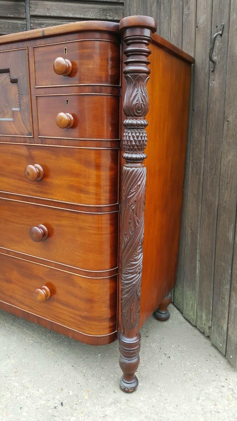 Superb Quality Victorian Mahogany Chest Of Drawers Attributed To Samuel Mcintire photo vinterior
