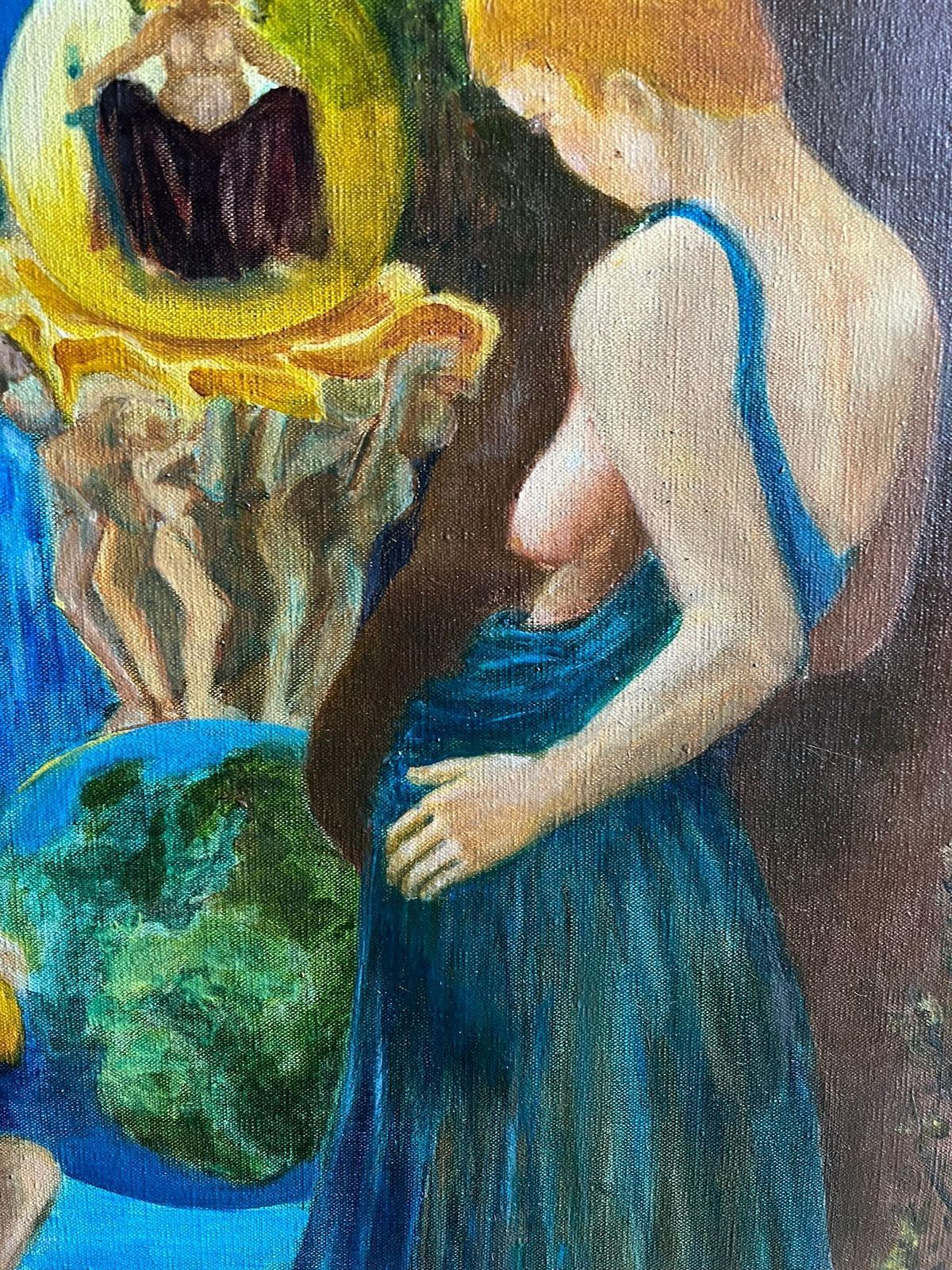 Guy Nicod (French 1923   2021) Mythological Oil Painting Depicting A Mystical Scene With Figures French 20th C20th Century photo for sale