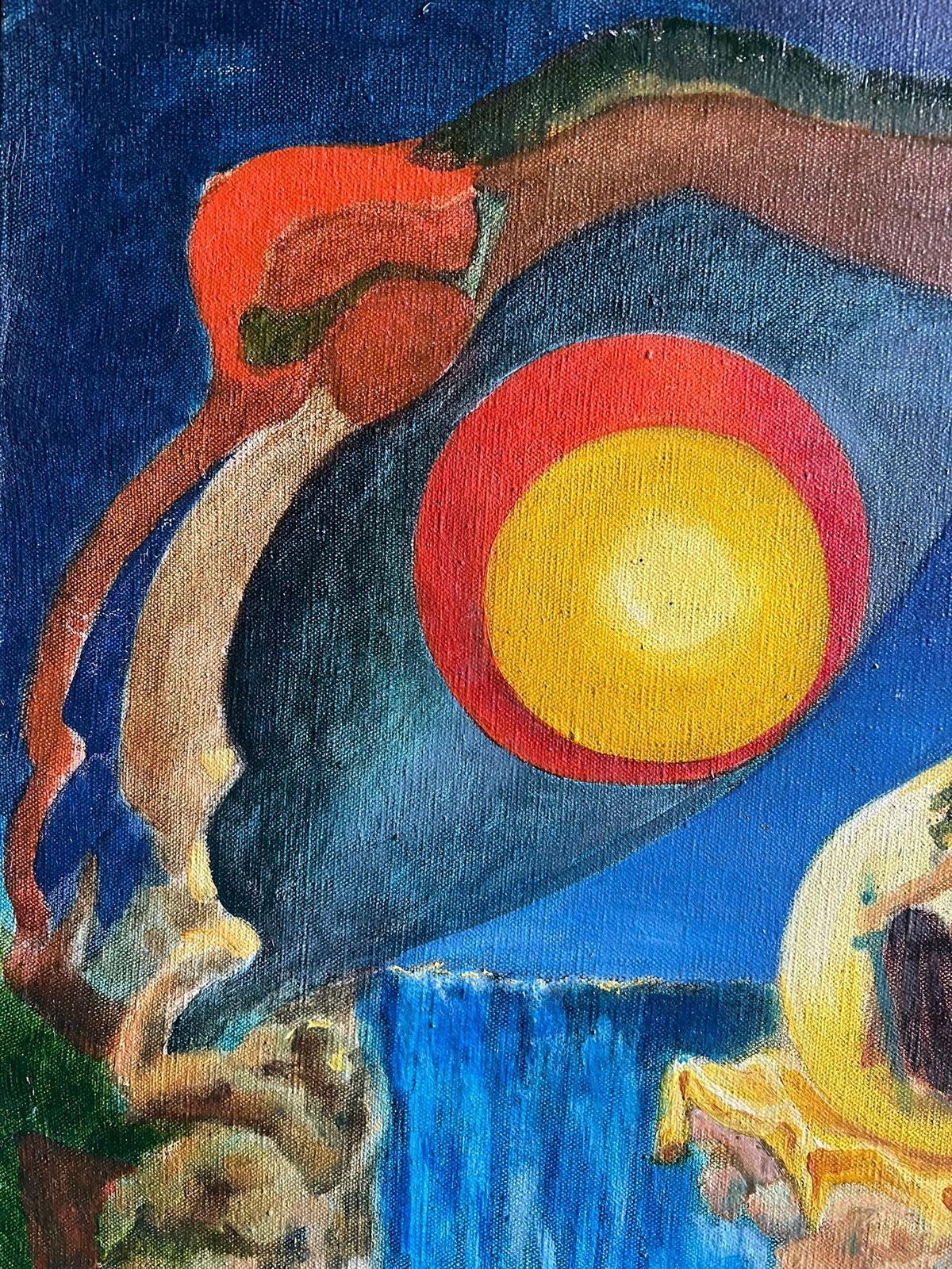 Guy Nicod (French 1923   2021) Mythological Oil Painting Depicting A Mystical Scene With Figures French 20th C20th Century photo vinterior