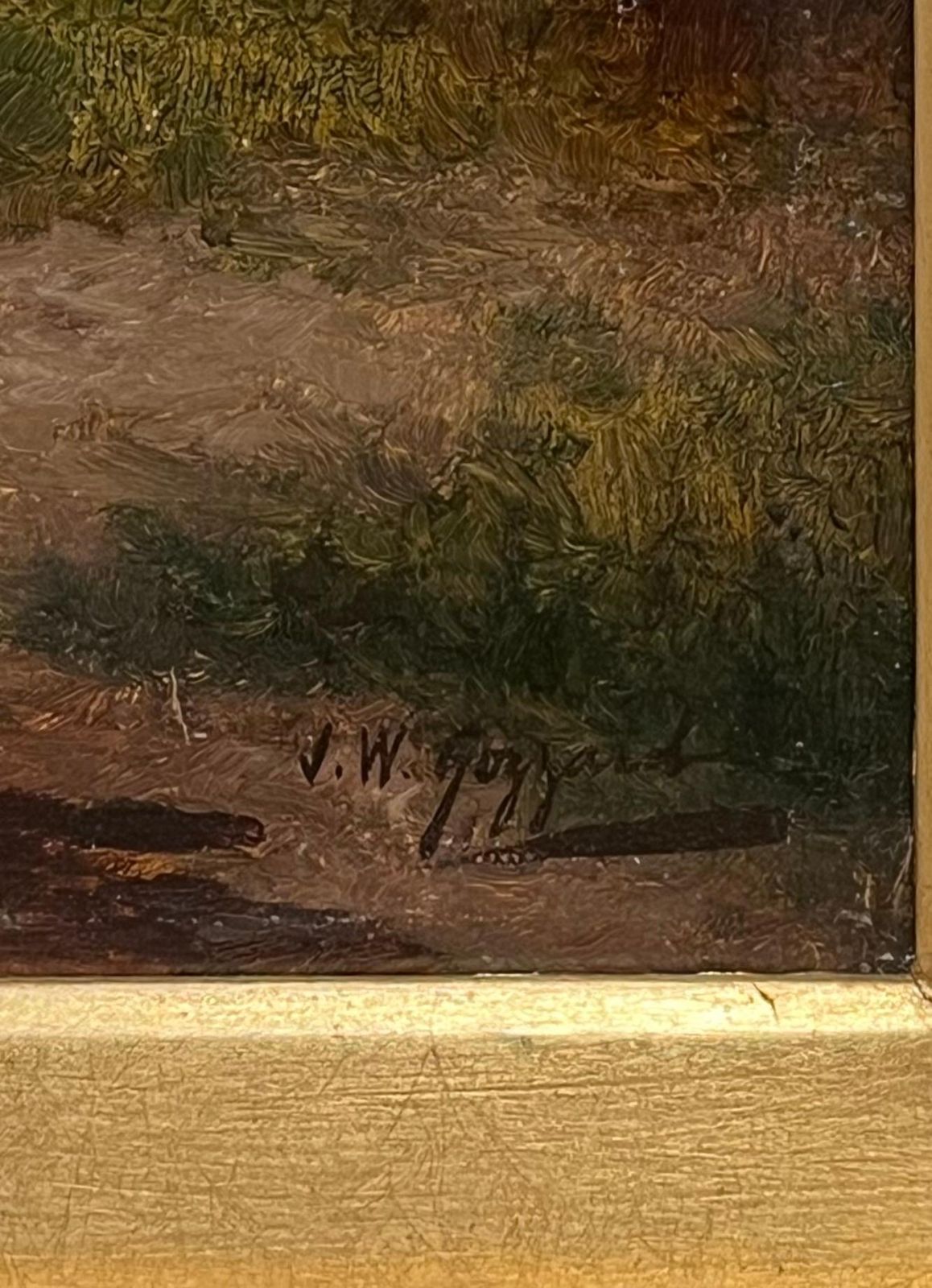 James Walter Gozzard (1888 1950)fine Victorian British Oil Painting Young Family Walking To Church Twilight photo vinterior