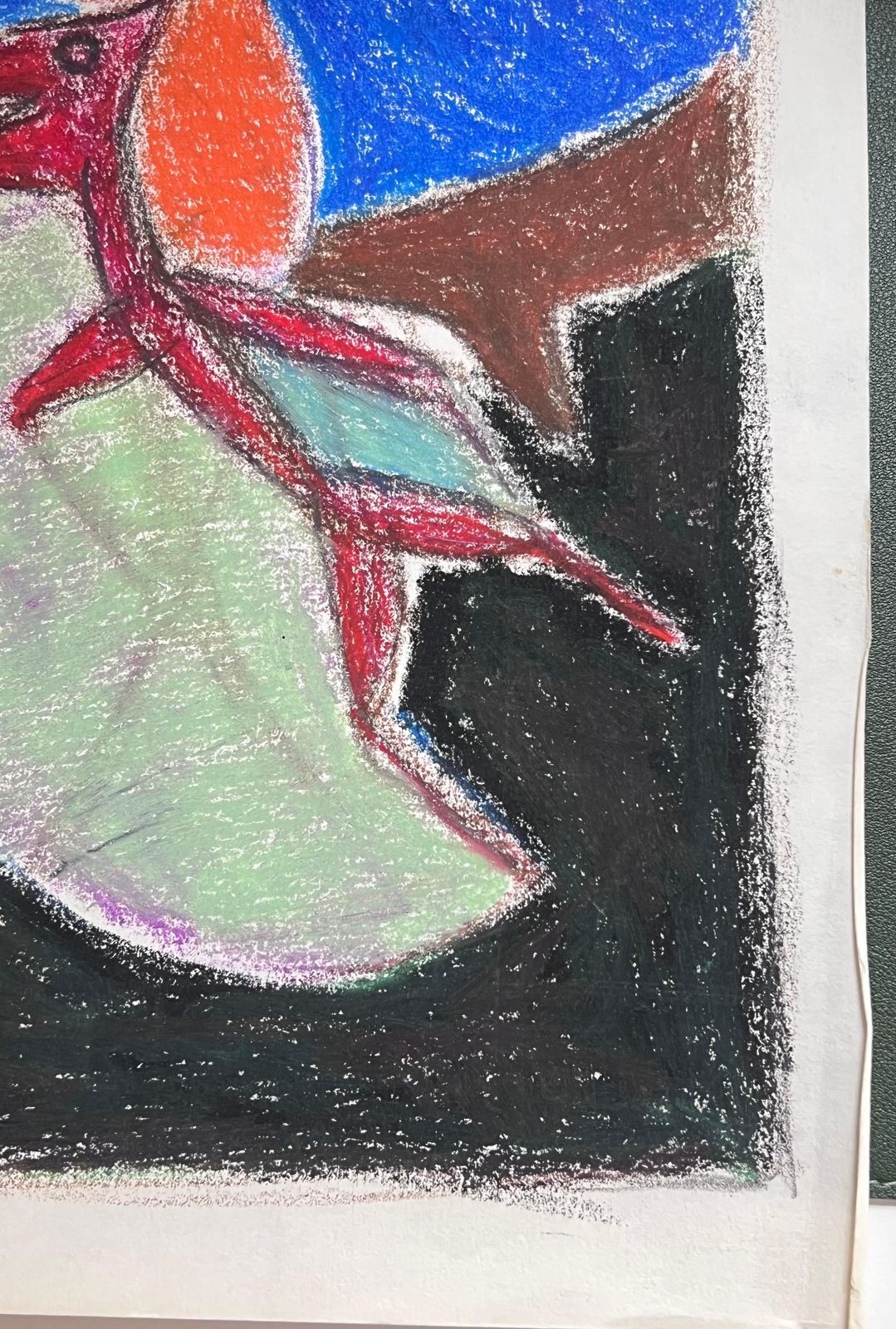 Akos Biro20th Century French Expressionist Red Abstract Figure In Bright Landscape photo 300.0