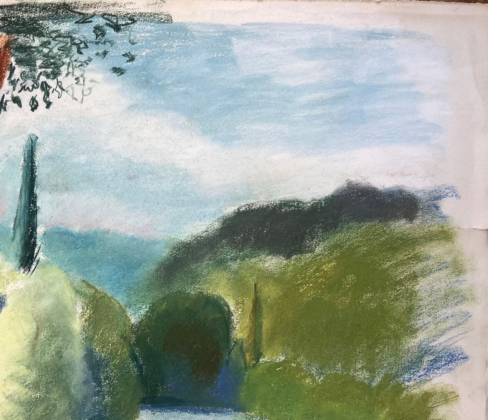 Anne Marie Migette Perardmid 20th Century Pastel Of The River At Brantôme In France photo vinterior