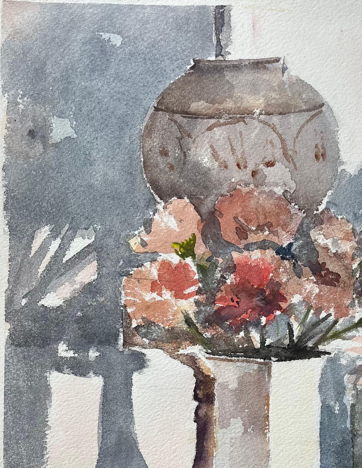 Anthony Averybritish Impressionist Still Life Of A With Vase, Flowers, And Coffee Cup1995 photo vinterior