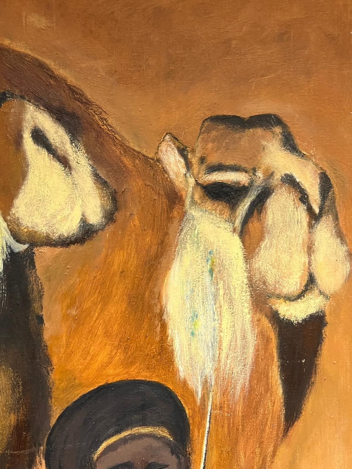 French Schoolthe Camel Keeper & His Majestic Herd Oil Painting French Orientalist Huge Oil photo 1281.0