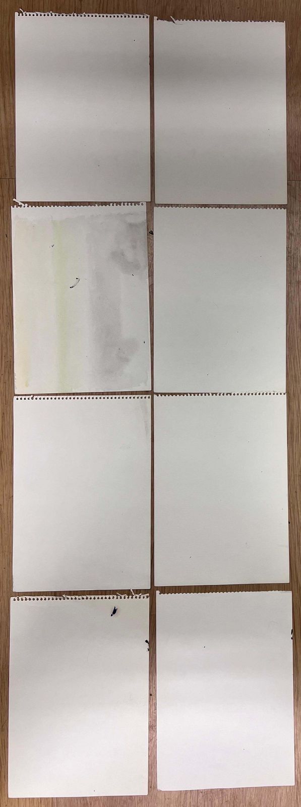 French Schoolset Of Six Series Of Minimalist Coastal Watercolours Seaside Landscapes photo vinterior