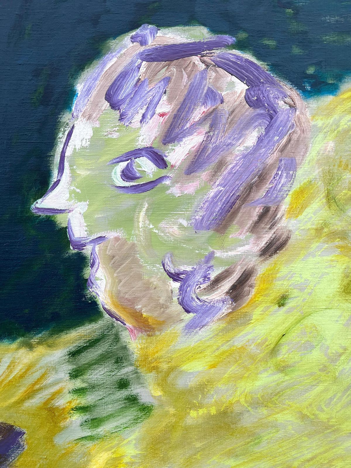 Gilbert Pelissierfrench 20th Century Huge Abstract Surrealist Encounter In Bold Hues photo Art