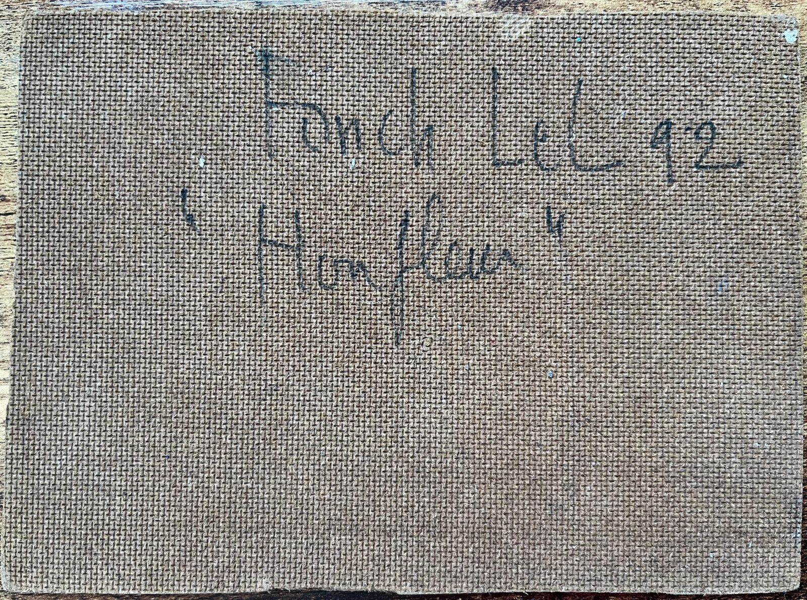 Fanch Lelfrench Impressionist Oil Painting Of Honfleur Harbor Scene1992 photo buy