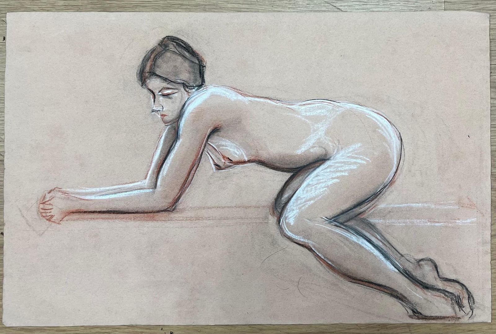 Dagmar Web1960's Original French Pastel Sketch Reclining Nude Study1960's photo furniture