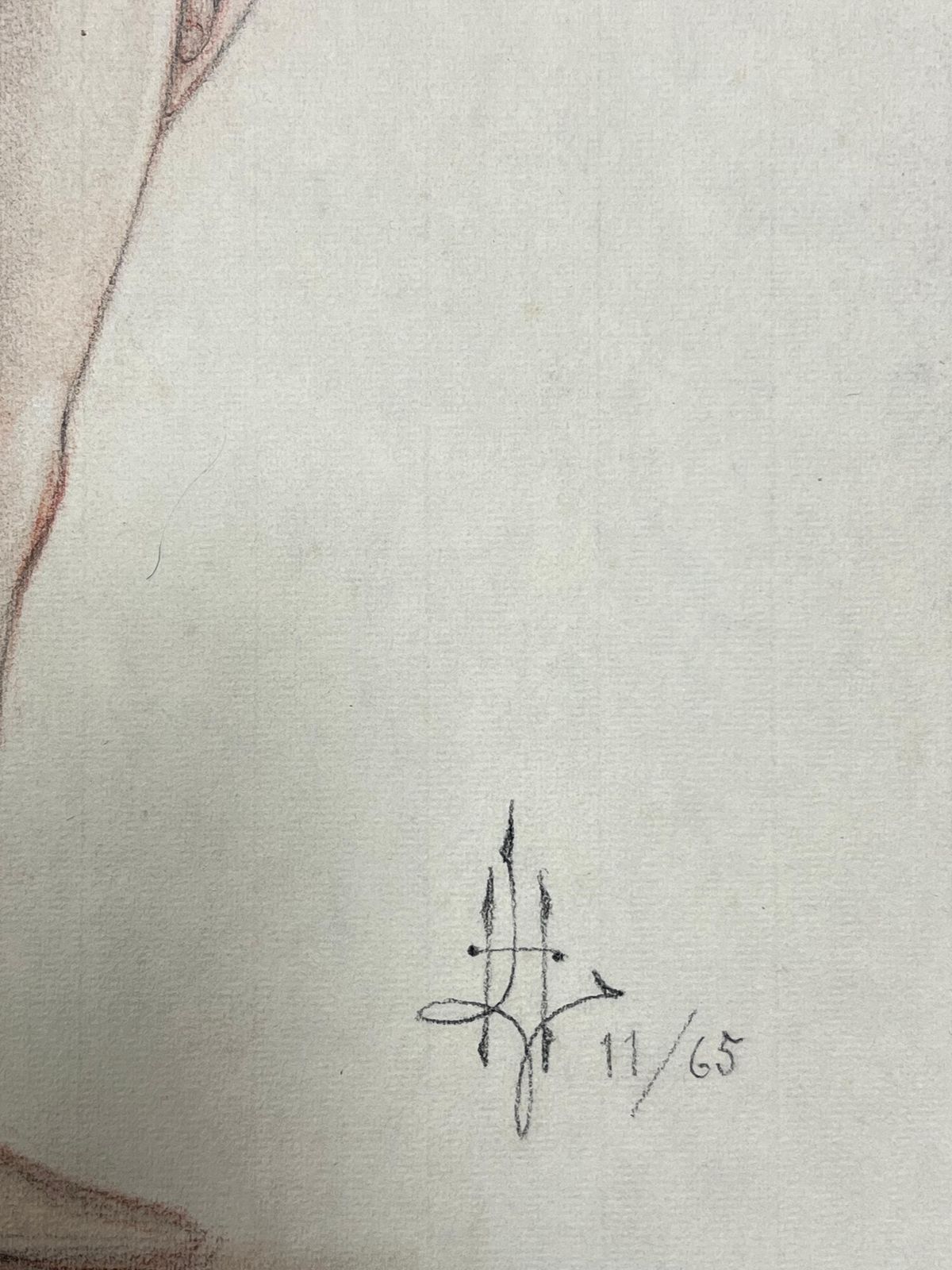 Dagmar Web1960's Original French Pastel Sketch Elegant Nude Lady Model1960's photo 225.0
