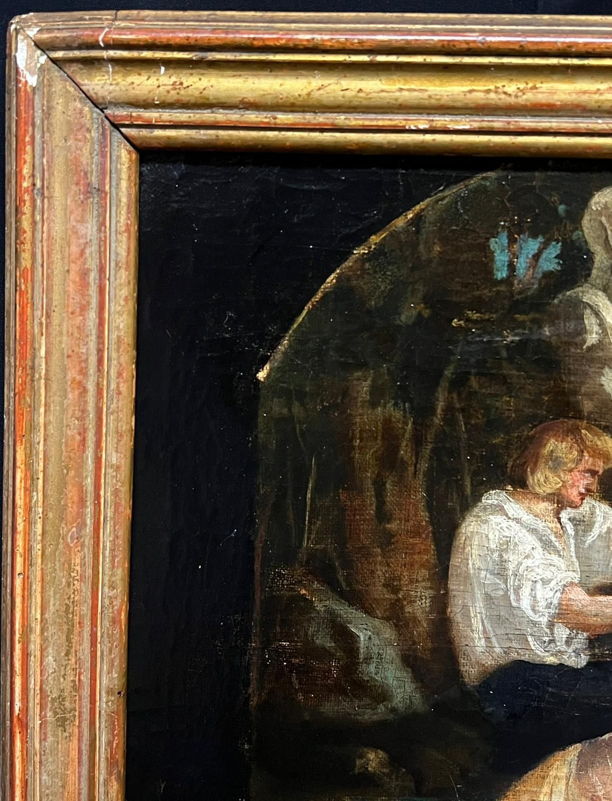 French School18th Century French Oil Artist Painting Nude Model Classical Garden Scene18th Century photo buy