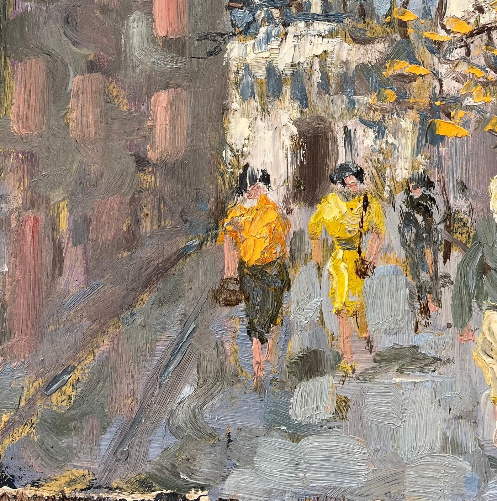 Fanch Lelfrench Impressionist Oil Painting Of Montmartre With Sacré Cœur Basilica photo Art