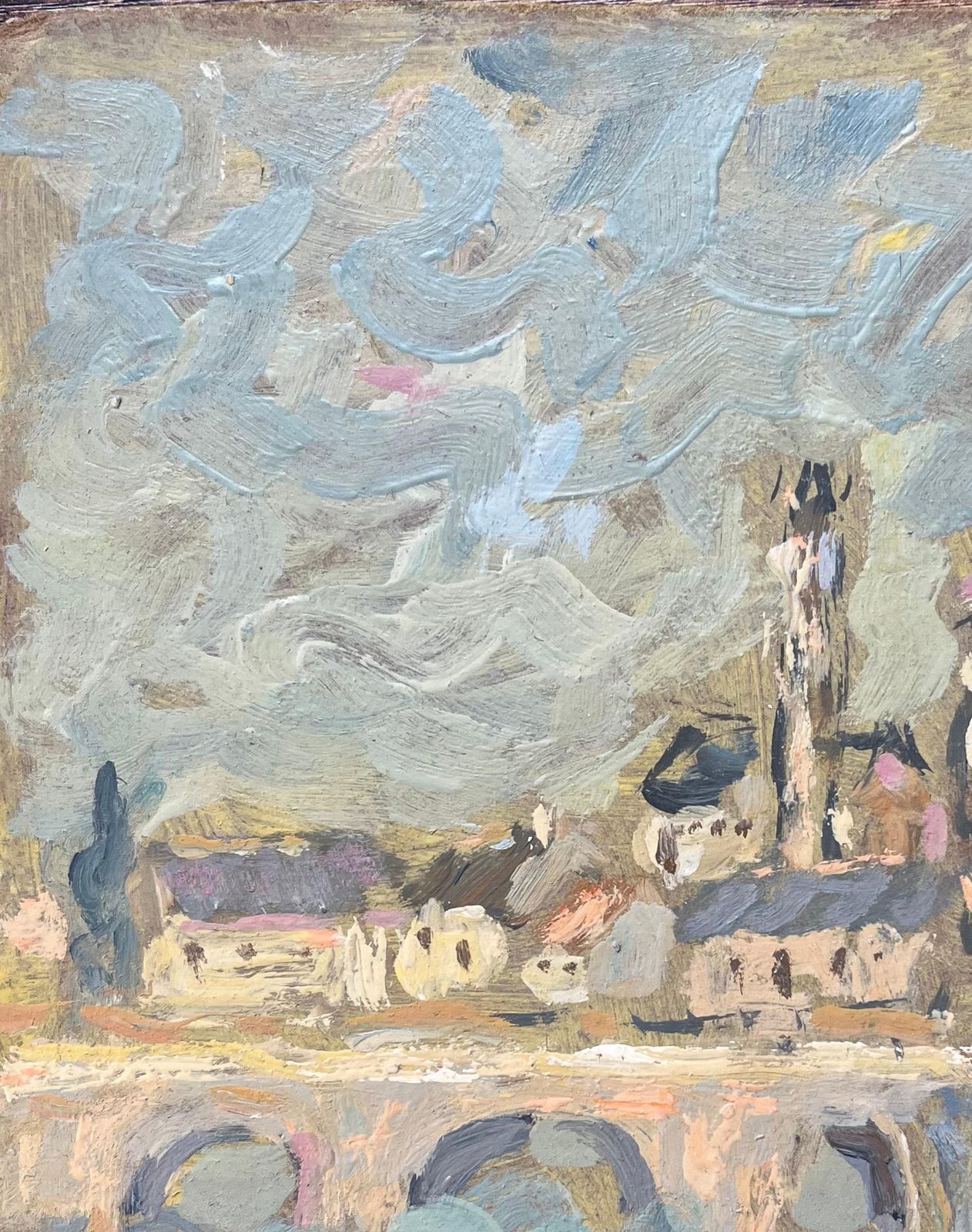 Fanch Lelfrench Impressionist Oil Painting Of Moret Sur Loing, France photo vinterior