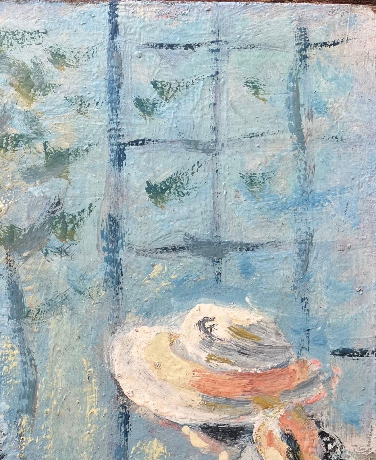 Fanch Lelfrench Impressionist Oil Painting Of Provencal Service In The Garden1991 photo 525.0