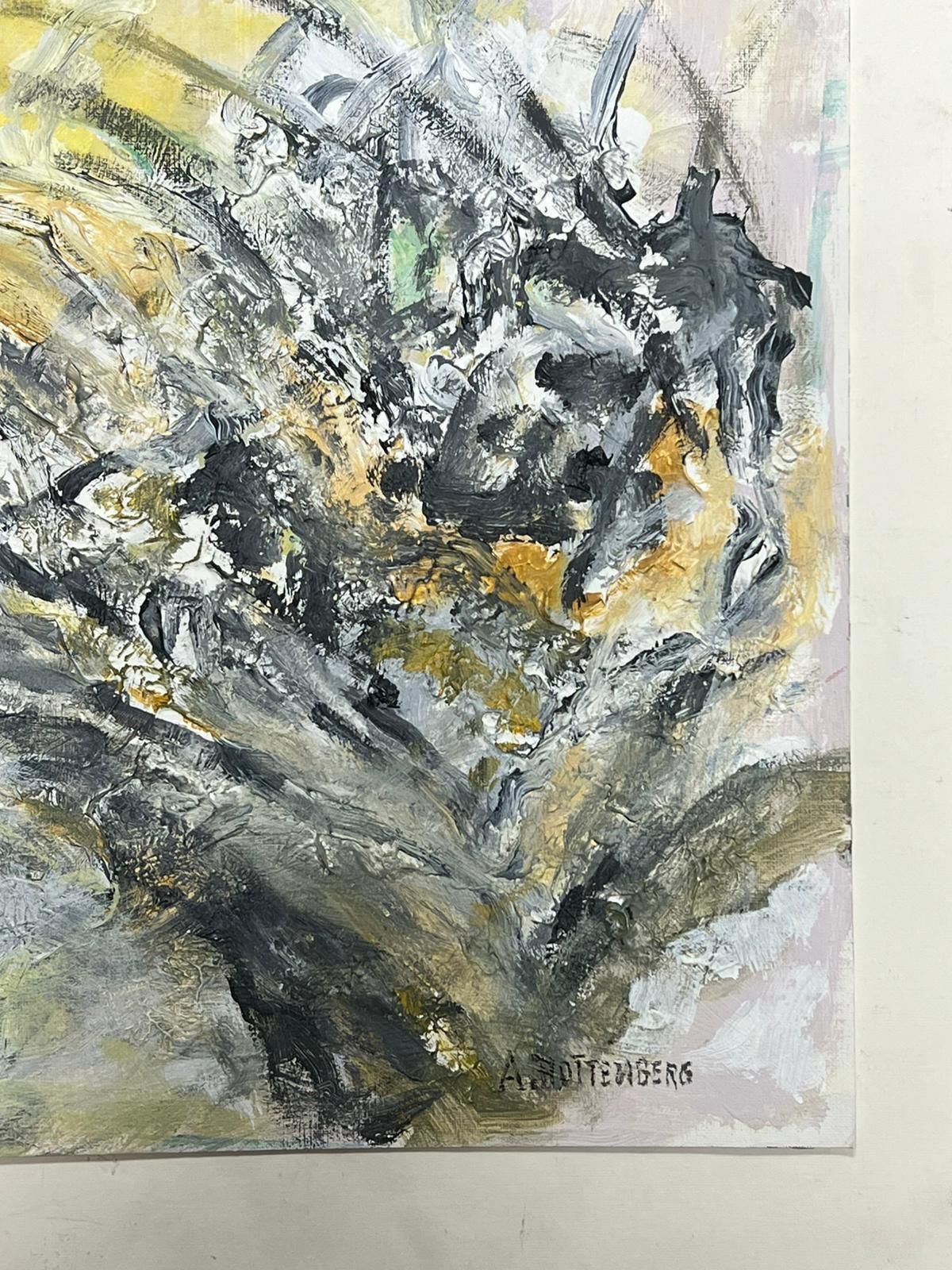 Armand Rottenbergfrench Expressionist Abstract Painting Fiery Autumn Expressionist photo vinterior