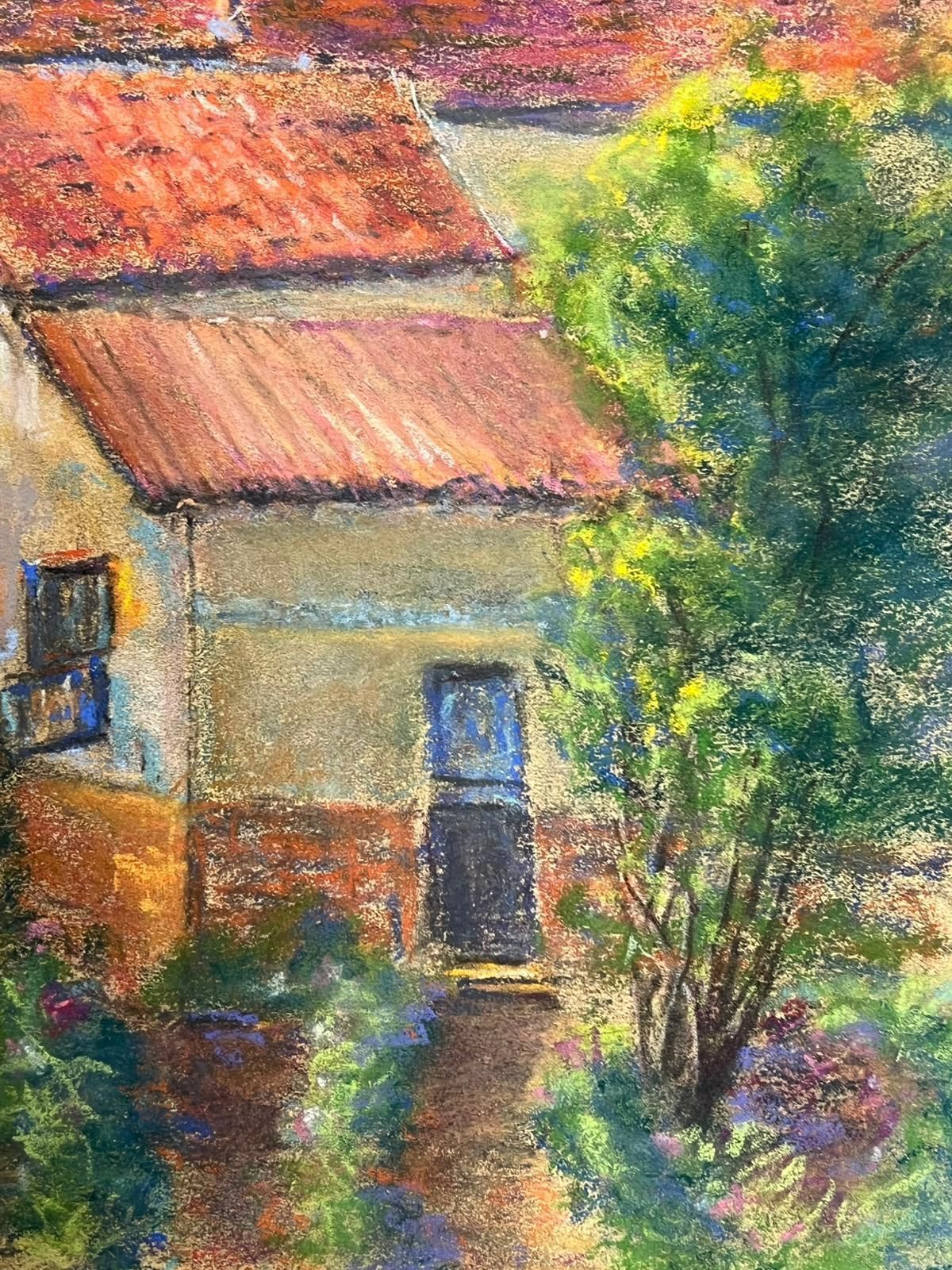 Regine Davidcharming Watermill Scene With Lush Foliage Vibrant Pastel Landscape1947 photo Art