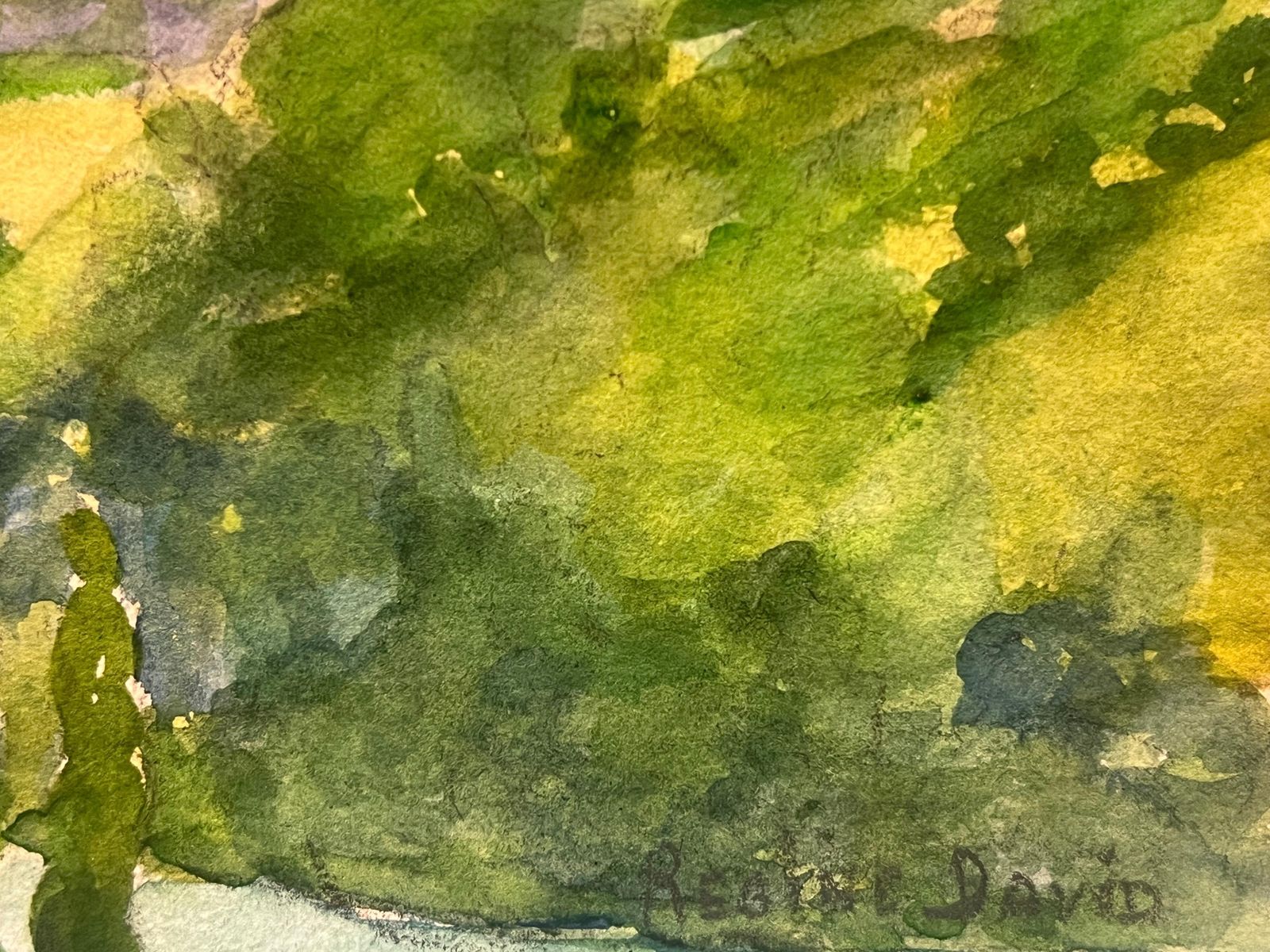 Regine Davidimpressionistic Watercolor Landscape Depicting Correze Valley Rolling Hills1935 photo 375.0