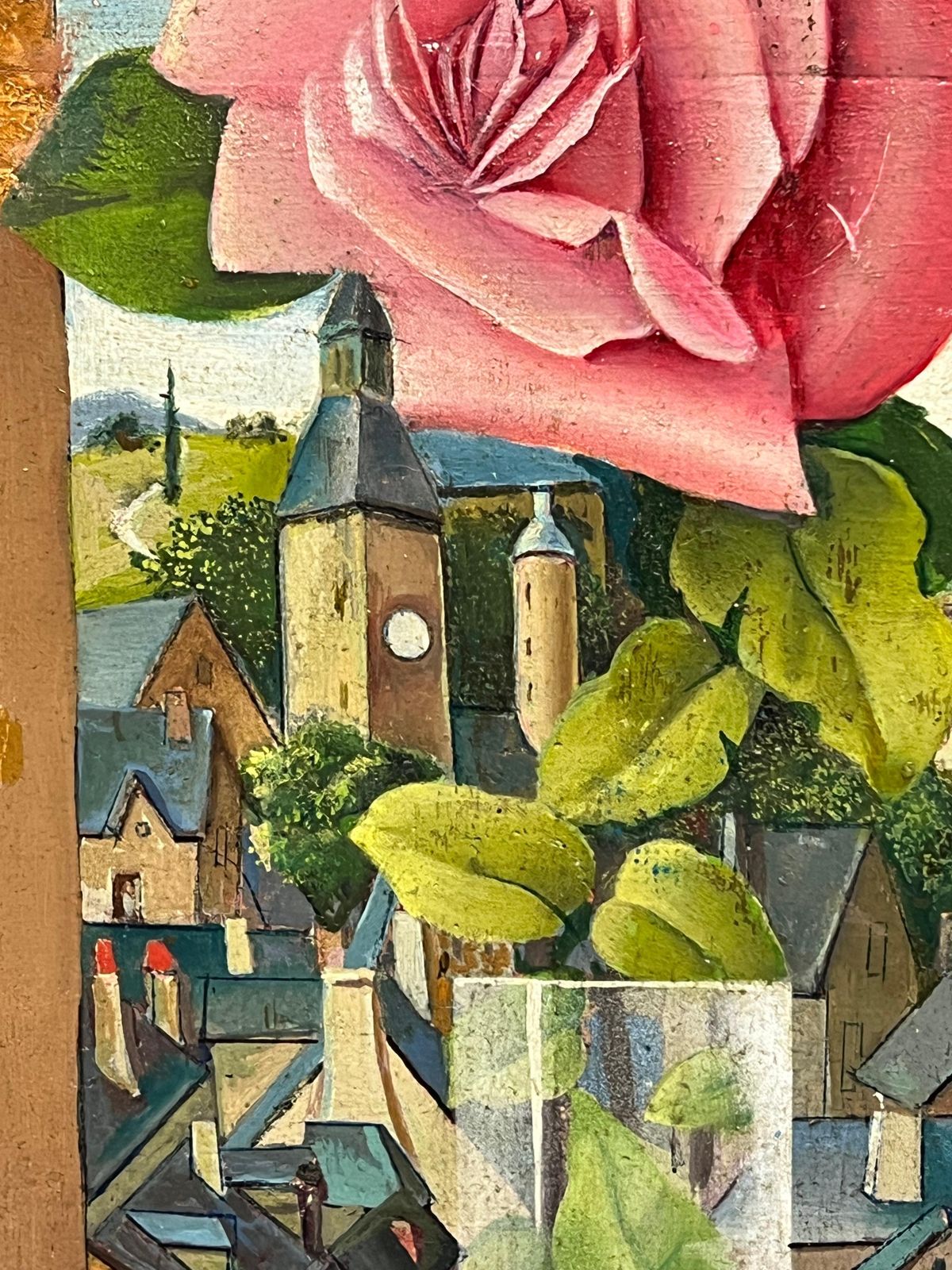French Artistpair Mid 20th Century French Still Life Painting Ornate Flowers In Glass Vase1950 photo buy