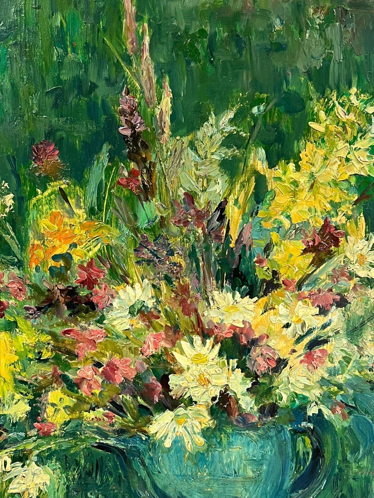 Regine Davidmid 20th Century French Post Impressionist Oil Wild Flowers Picked In Garden1950's photo 560.0