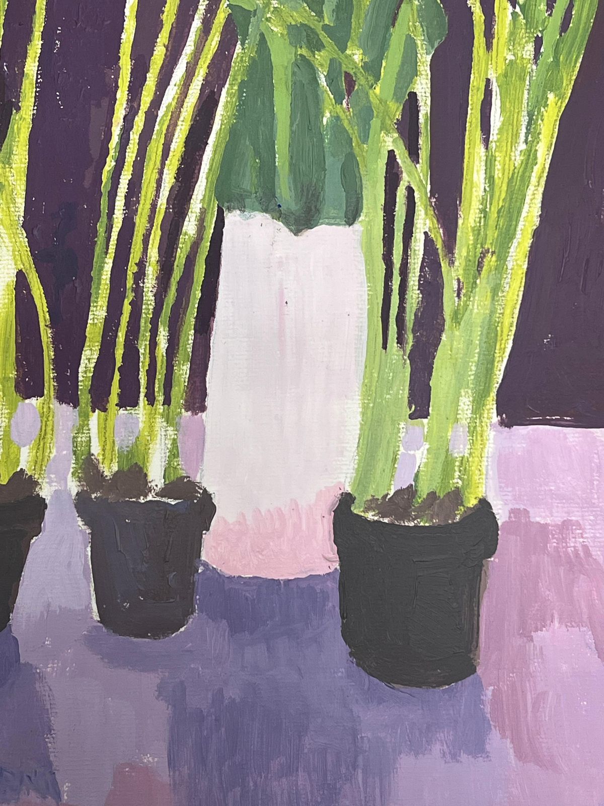 Helen Greenfieldbright Yellow Daffodils And Tulips In A Deep Purple Background photo vinterior