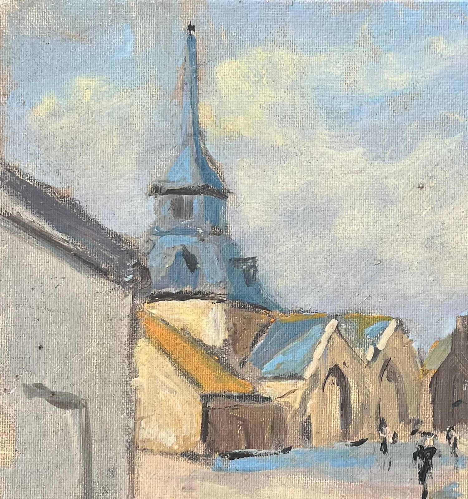 Fanch Lelfrench Impressionist Oil Painting Of A Of Village De Lizio, Morbihan2002 photo for sale