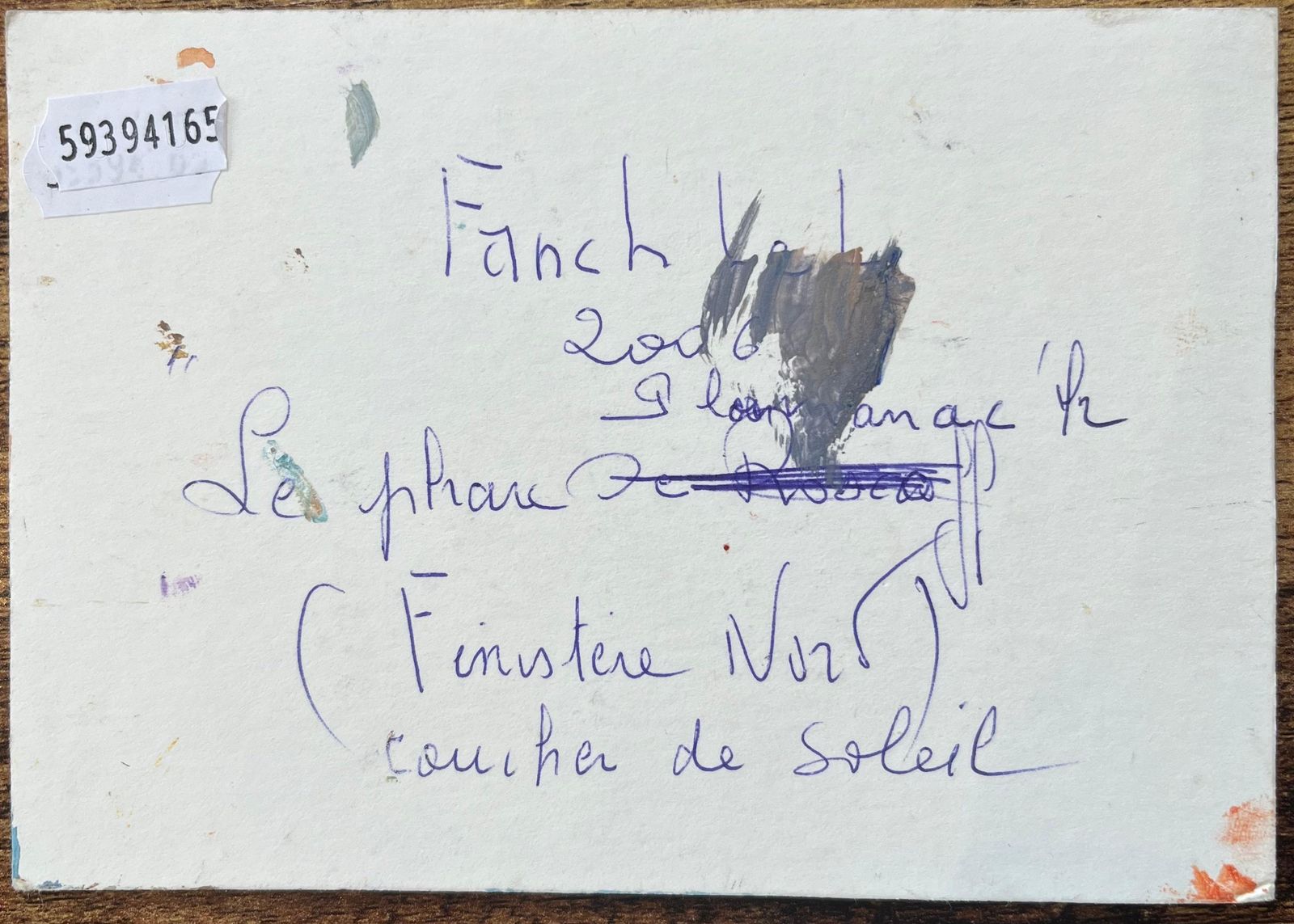 Fanch Lelfrench Impressionist Oil Painting Of A Lighthouse At Finistère Nord2006 photo buy
