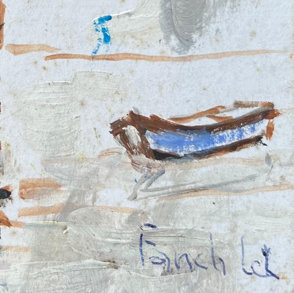 Fanch Lelfrench Impressionist Oil Painting Of A Shrimp Fisherman Striding Along The Shore2009 photo 433.0