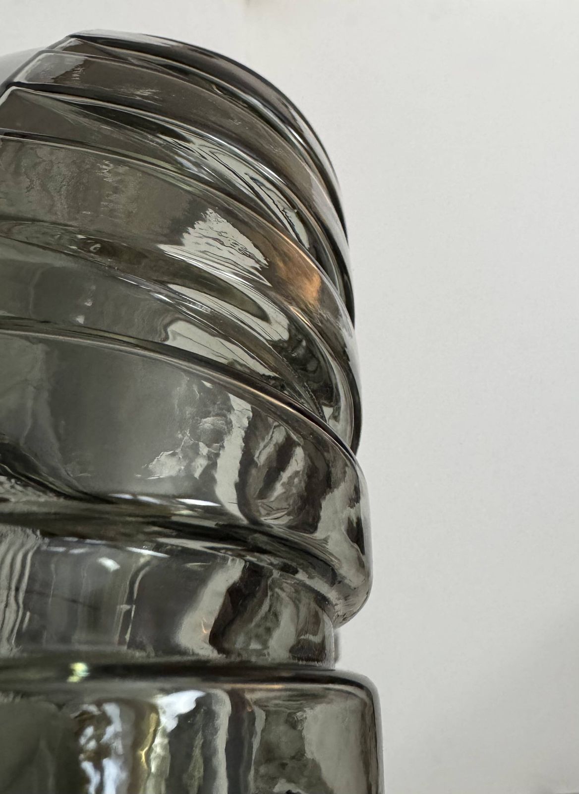 Vintage Wall Light, Murano Glass And Polished Stainless Steel, Italy, 1960 photo for sale