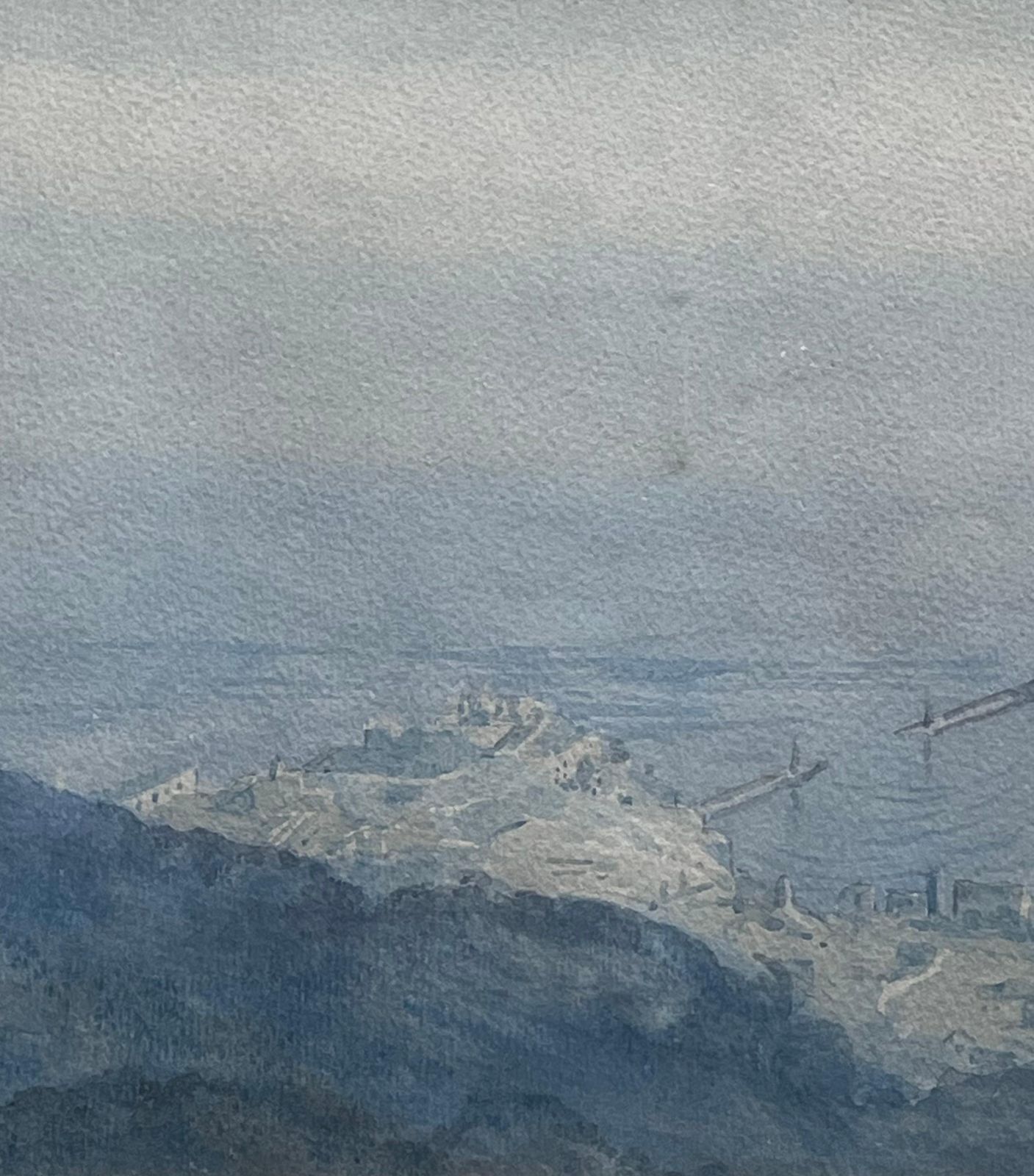 English School Monte Carlo Harbour From La Turbie Panoramic Skyline Landscape Coastal View photo Art