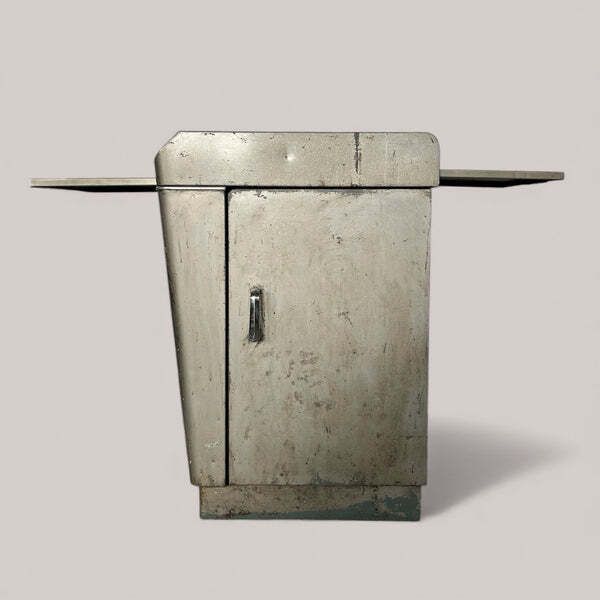 Vintage Industrial Metal Cabinet  Kitchen Island