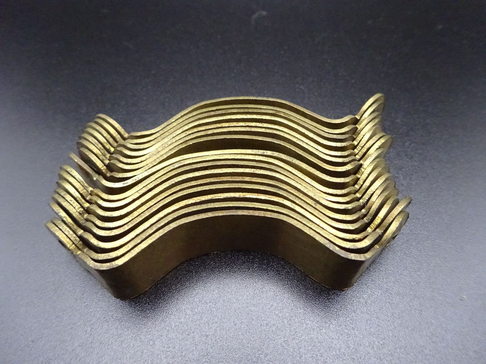 photo furniture 16 Reclaimed Brass Stair Rod Brackets/Holders
