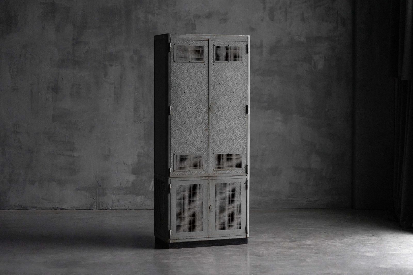 Industrial Steel Cabinet, France, 1960s photo furniture