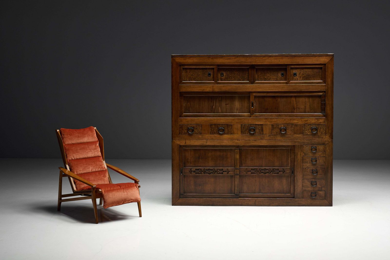 Furniture Mizuya Tansu Japanese Cabinet, Japan, 19th Century photo