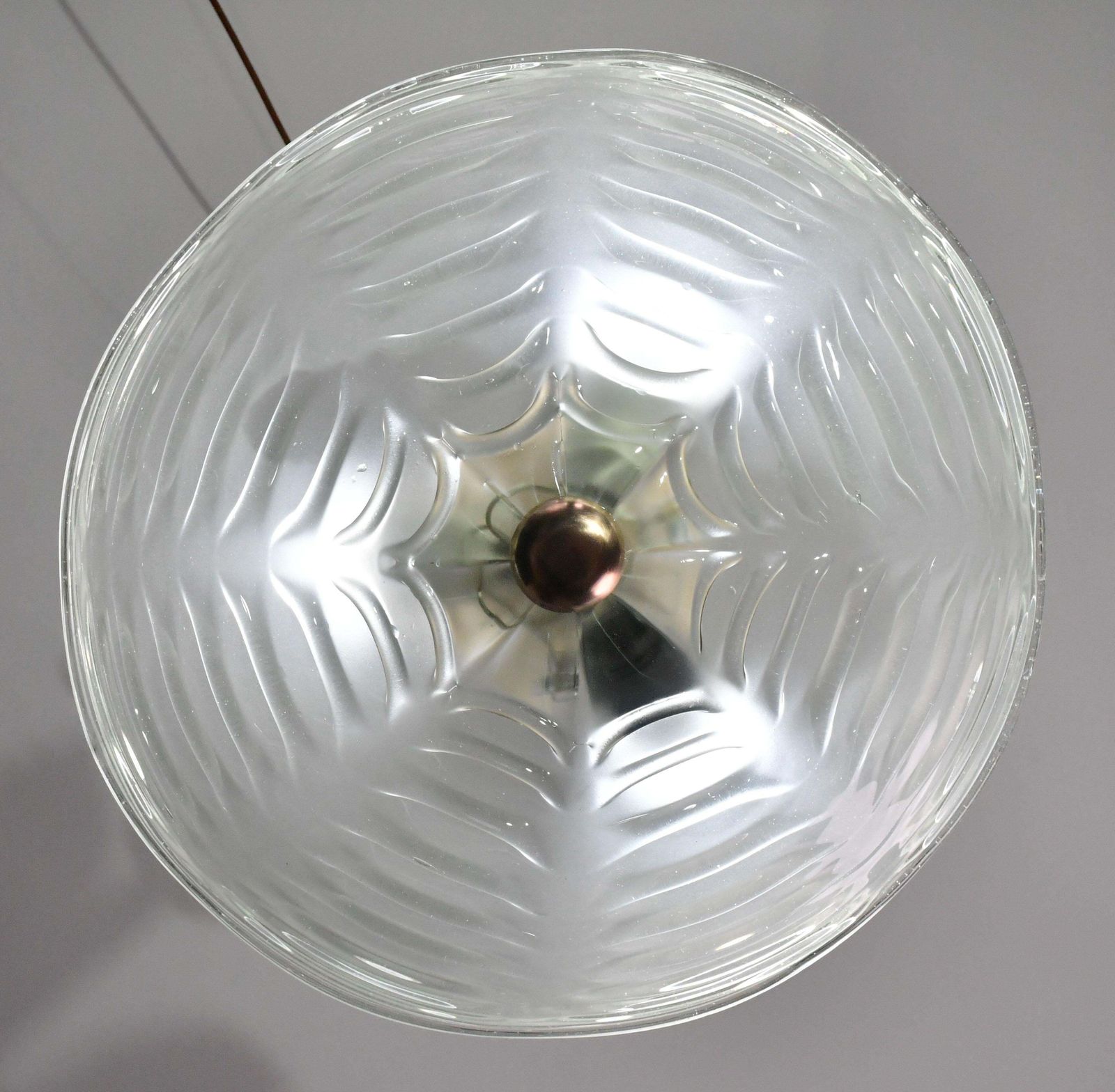 photo furniture Luxury Barovier & Toso Chandelier, Murano Pulegoso Glass, 1950s