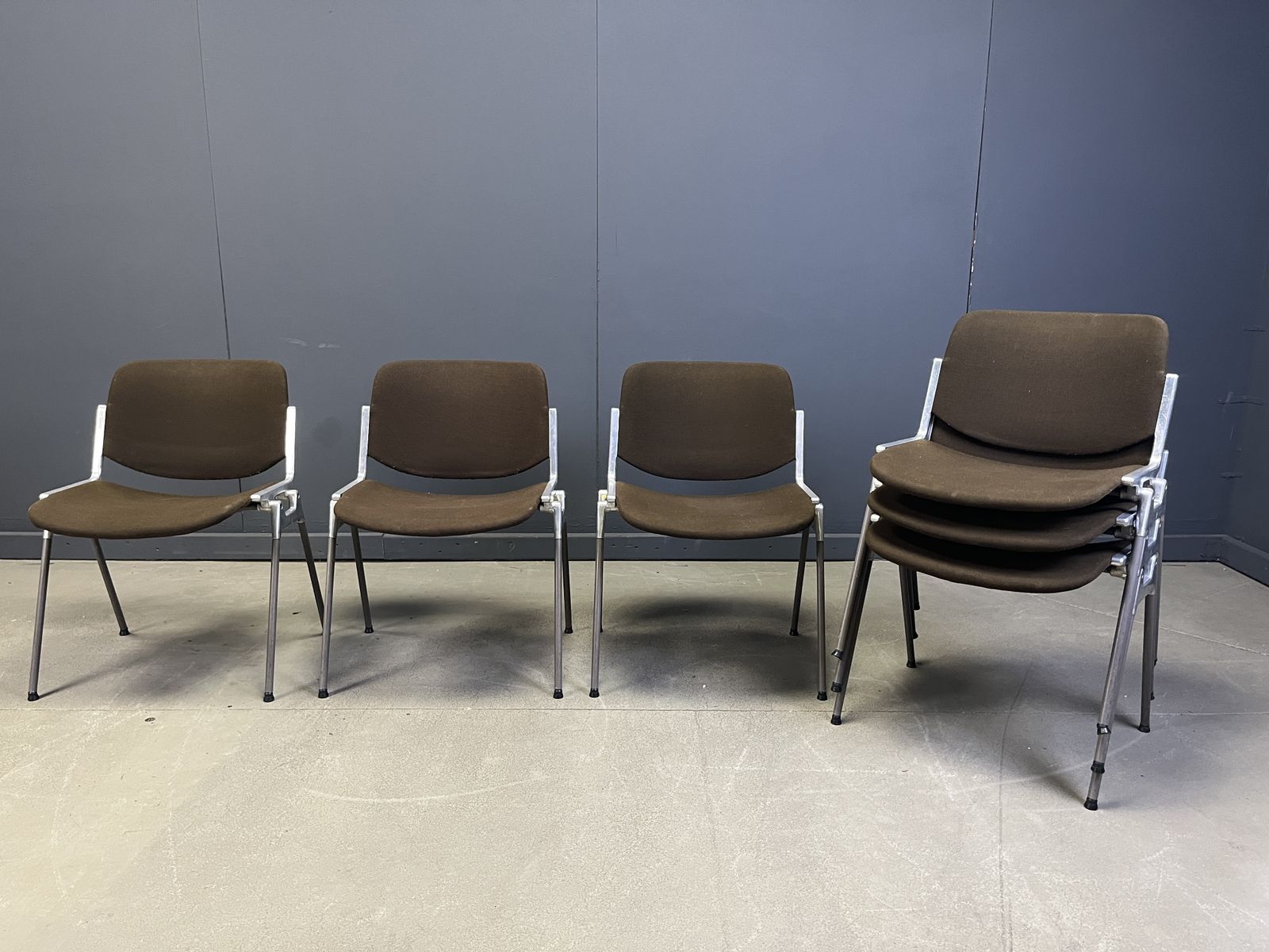 Vintage Dsc 106 Side Chairs By Giancarlo Piretti For Castelli   Set Of 6 photo 950.0