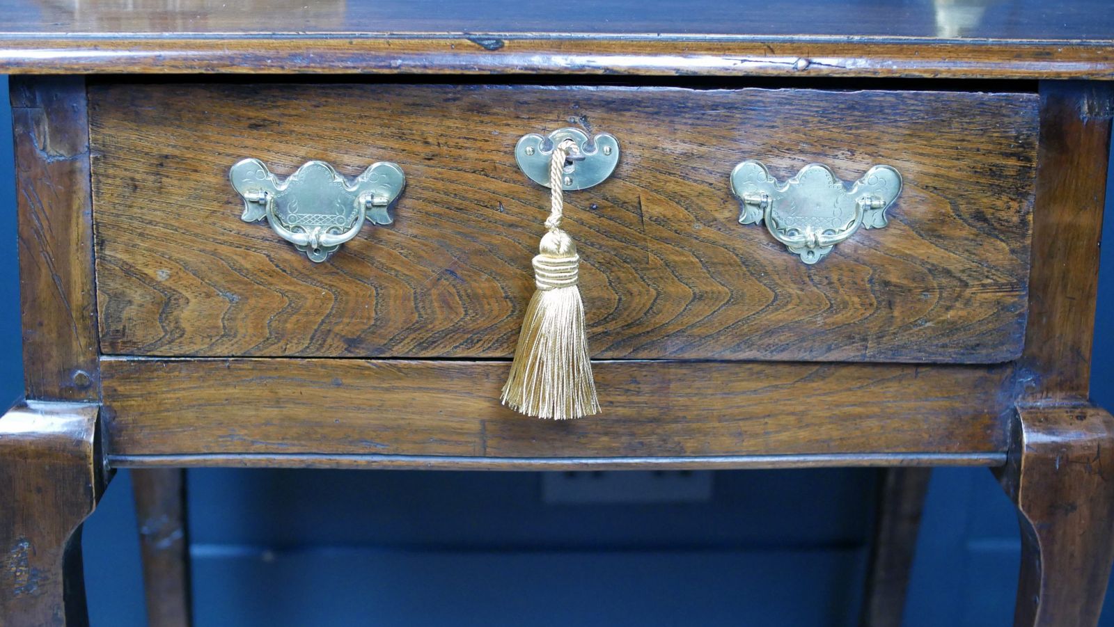 Fine Early Oak Georgian Side Console Hall Table photo furniture