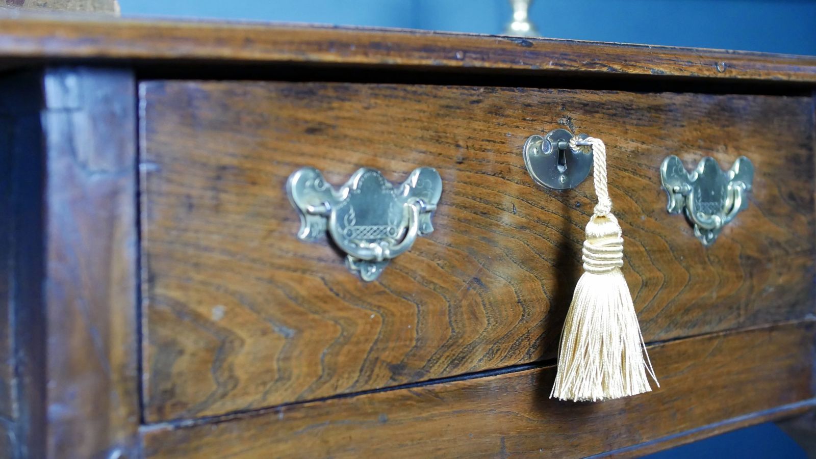 Furniture Fine Early Oak Georgian Side Console Hall Table photo