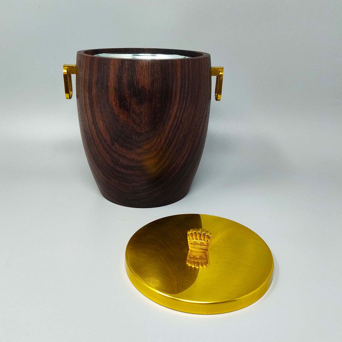photo furniture 1970s Gorgeous Cocktail Shaker With Ice Bucket By Macabo. Made In Italy